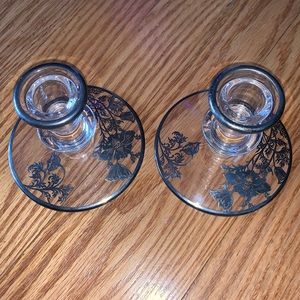Glass Candle Holders